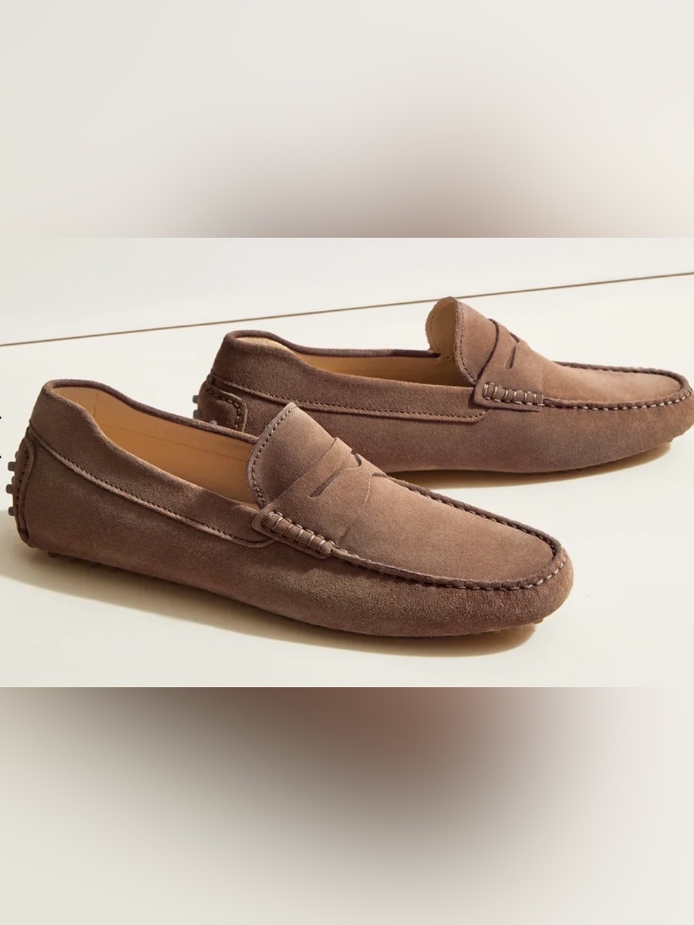 Jack Erwin Taupe Suede Loafers . NWOT. Size 9